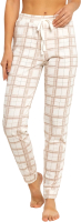 Штаны пижамные Mark Formelle 532310 (р.164/170-90, клетка на молоке) - 