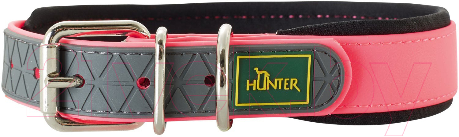 Ошейник HUNTER Collar Convenience Comfort / 63096 (45/S-M, неоновый розовый)
