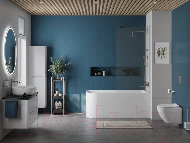 Ванна акриловая BelBagno BB712-1700-730-R — фото 4