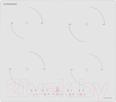 Индукционная варочная панель Maunfeld CVI604EXWH