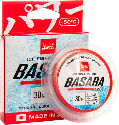Леска монофильная Lucky John Basara Red 030/012 / LJ4002-012 - 