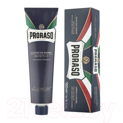 Крем для бритья Proraso Защитный с алоэ и витамином Е (150мл)