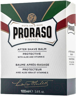 Бальзам после бритья Proraso  Защитный с алоэ и витамином Е (100мл)