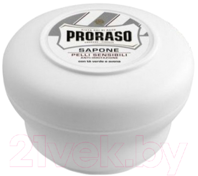 Мыло твердое Proraso Для бритья чувствительной кожи с зеленым чаем и овсом (150мл)