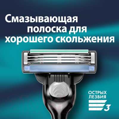 Набор для бритья Gillette Станок МЗ + Гель для бритья Алоэ (200мл)
