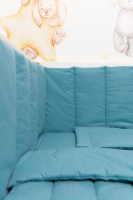 Комплект постельный для малышей Сладкие грезы Премиум X7473170 (поплин/синий)