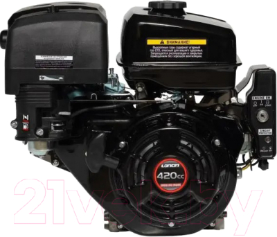 Двигатель бензиновый Loncin G420FD A type D25 5А (без глушителя и БУЗ)