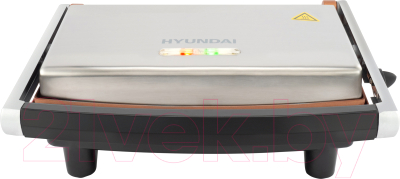Электрогриль Hyundai HYG-1072 (серебристый/черный)