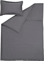 Комплект постельного белья Rusby 2ХМ 1.5 сп / 271306 (серый уголь) - 