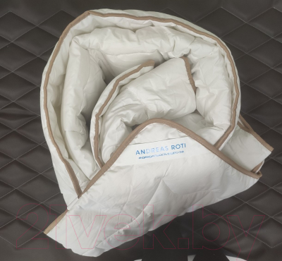 Одеяло Andreas Roti Всесезонное Бязь Шерсть / ОС010302.3241 (140x205, волна белый)