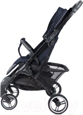 Детская прогулочная коляска Nobumi Sigma Муфта черная рама (чернильный)