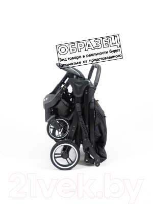 Детская прогулочная коляска Nobumi Sigma Муфта черная рама (серый)