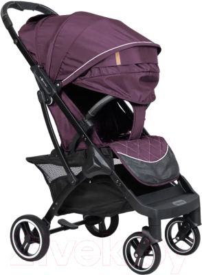 Детская прогулочная коляска Nobumi Sigma Муфта черная рама (фиолетовый)