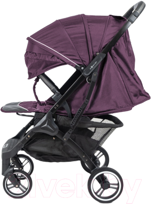 Детская прогулочная коляска Nobumi Sigma Standart черная рама (фиолетовый)