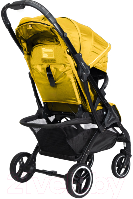 Детская прогулочная коляска Nobumi Sigma Standart черная рама (желтый)