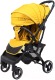Детская прогулочная коляска Nobumi Sigma Standart черная рама (желтый) - 