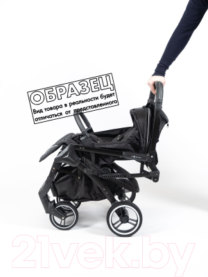 Детская прогулочная коляска Nobumi Sigma Standart черная рама (джинс)