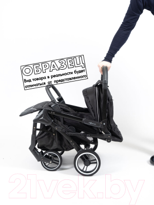 Детская прогулочная коляска Nobumi Sigma Standart черная рама (фиолетовый)