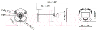 Аналоговая камера HiWatch DS-T200L(B) (2.8mm)