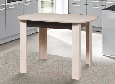 Обеденный стол Мебель-Класс Леон-2 (венге/ясень шимо светлый)