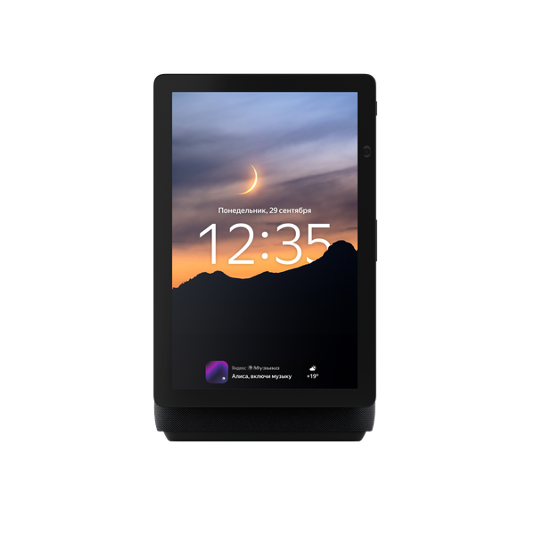 Колонка с умным дисплеем Яндекс Станция Дуо Макс YNDX-00055BLK (черный)