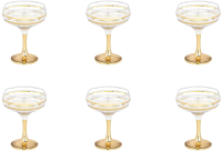 Набор бокалов Glasstar Line Gold LNK224-136-4 (6шт) - 