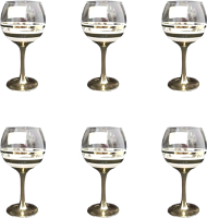 Набор бокалов Glasstar Line Gold LNK224-411-3 (6шт) - 