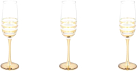 Набор бокалов Glasstar Line Gold LNK224-8162-11 (3шт) - 