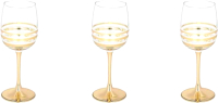 Набор бокалов Glasstar Line Gold LNK224-8164-11 (3шт) - 