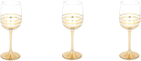 Набор бокалов Glasstar Line Gold LNK224-8166-11 (3шт) - 