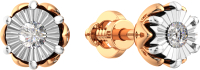 Серьги из комбинированного золота ZORKA 3D00134.14K.B (с бриллиантами) - 