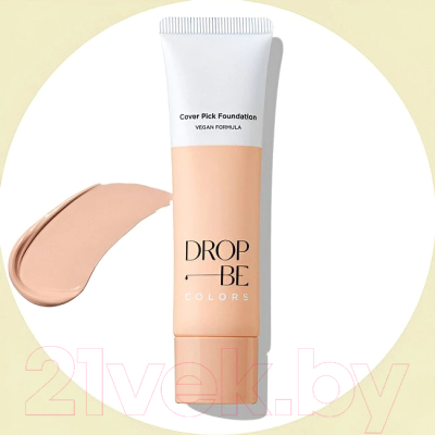 Тональный крем The Saem Cover D Drop Be Colors Water Pick Foundation 02 Natural Beige