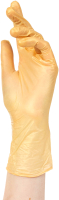 Перчатки одноразовые Adele Для индустрии красоты нитриловые неопудренные (S, 100шт, золотистый) - 