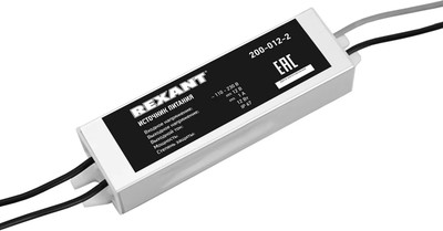 

Блок питания для светодиодной ленты, 110-220 V AC/12 V DC 1 А 12 W / 200-012-2