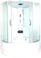 Душевая кабина Водный мир ВМ-8851 150x150 (белый/матовое стекло) - 