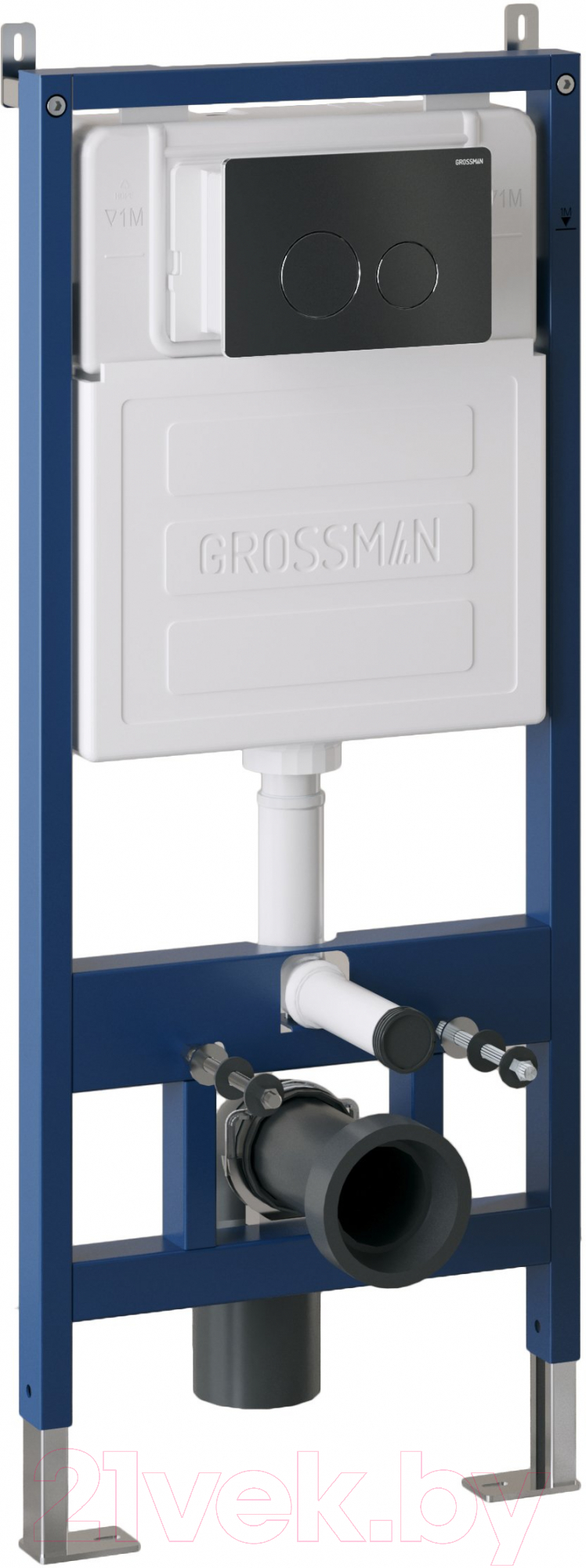 Кнопка для инсталляции Grossman Style 700.K31.05.21M.21M (черный матовый) — фото 3