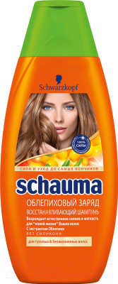 Шампунь для волос Schauma Облепиховый заряд восстанавливающий для тусклых волос (225мл)