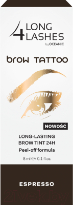 

Тинт для бровей Long4Lashes, Брюнет/шатен (коричневый), Brow Tattoo 24h