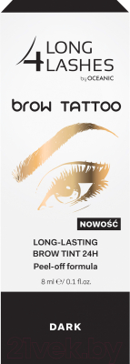 

Тинт для бровей Long4Lashes, Брюнет (чёрный), Brow Tattoo 24h