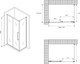 Миниатюра изображения товара Душевой уголок Abber Schwarzer Diamant AG30110BMH-S80BM