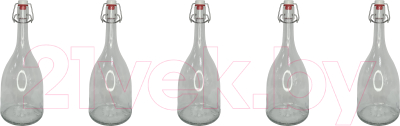 Набор бутылок ВСЗ Бабл 1.5л с пробкой (5шт)