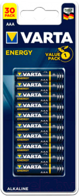 Комплект батареек Varta Energy LR03 AAA (30шт)