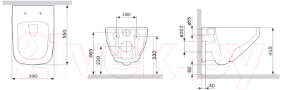 Унитаз подвесной AM.PM Inspire V2.0 C50A1700MWSC