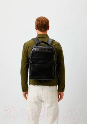 Рюкзак George Kini Gk.Men Leather Backpack (черный)
