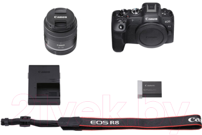 Беззеркальный фотоаппарат Canon EOS R8 Kit RF 24-50mm f/4.5-6.3 IS STM / 5803C012