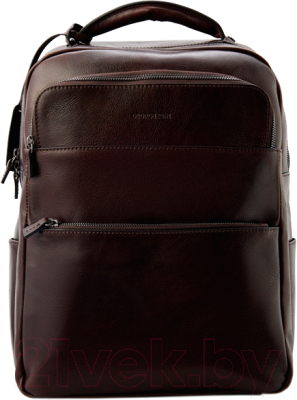 Рюкзак George Kini Gk.Men Leather Backpack (красно-коричневый)