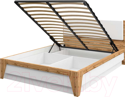Двуспальная кровать Мебель-Неман Сканди МН-036-20 (1) (белый)