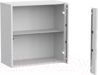 Шкаф навесной НК Мебель Point тип-61 / 71778729 (белый/белый глянец)