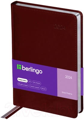 Ежедневник Berlingo Silver Pristine А5 / DD4_82504 (184л, коричневый)
