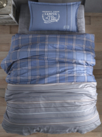 Комплект постельного белья Karven Young Style Ранфорс 1.5 / N022/1 Campus Blue v-2 - 
